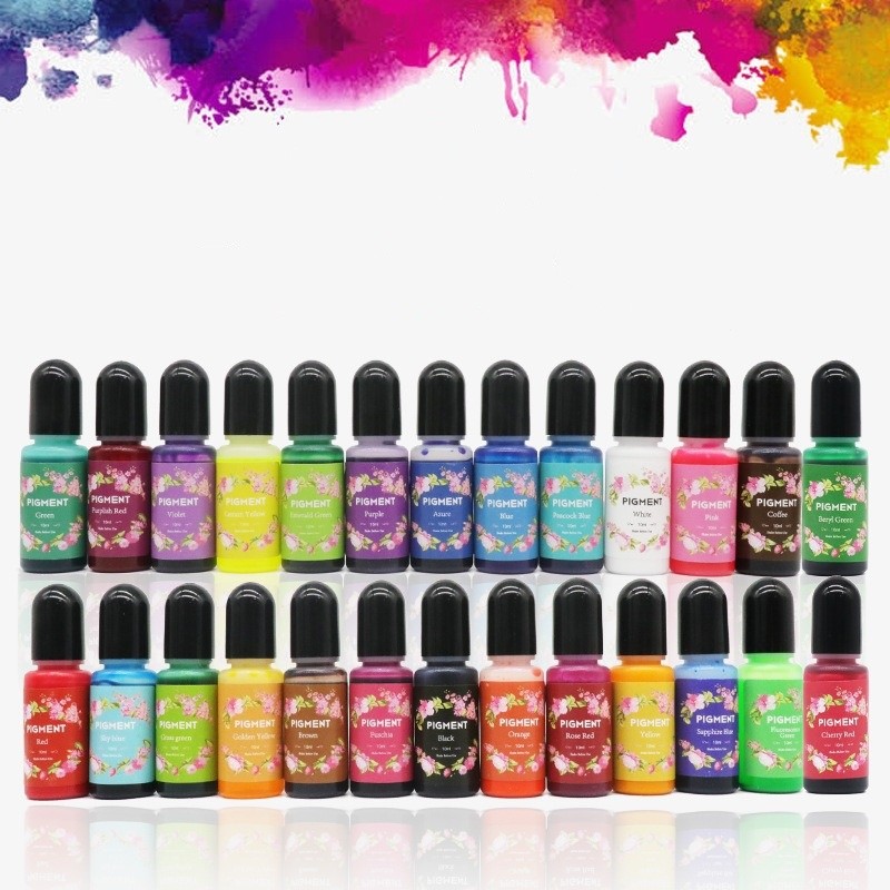 

30 Color Concentrated Dropper Oil Based Colorant DIY Crafts Second-Generation Crystal Epoxy Resin Home Decoration Storage