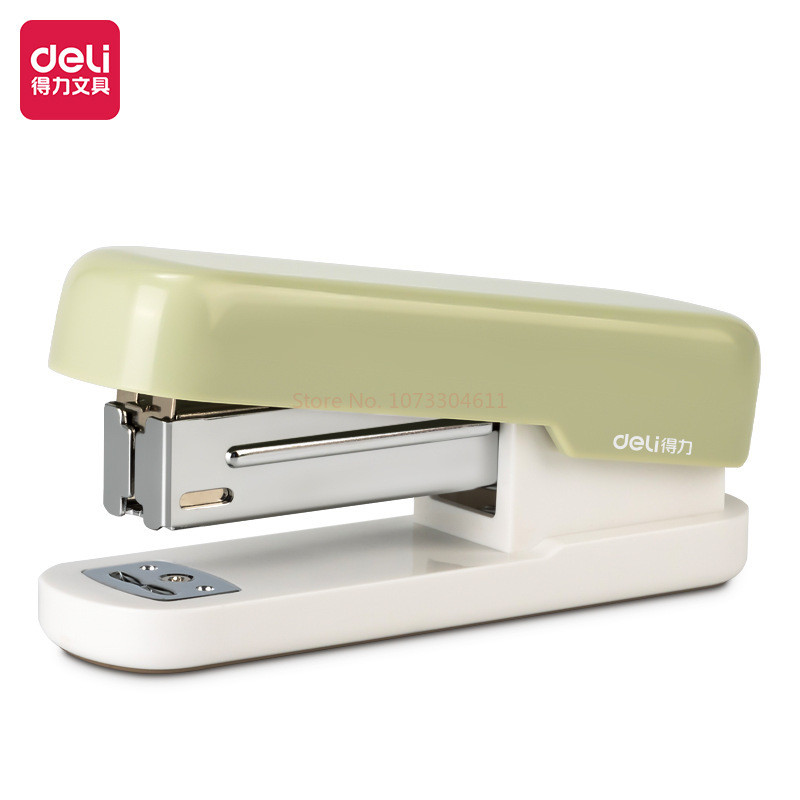 

Deli Stationery Fashion Simple Stapler Office Students Partysu Color Large Stapler Office Supplies Students Office Workers Gift