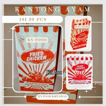 

Kantong Kertas - Paper Bag - kantong Fried Chicken - Kantong 500 Pcs