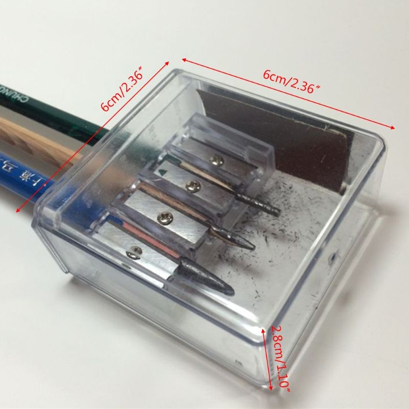 

Multifunctional 4 Holes Charcoal Pencil Sharpener Long Drawing Art Man