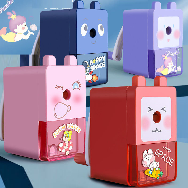 

Cute Rotary Pencil Sharpener Machine Pencil Cutter Office Stationery School Hand Crank Pencil Sharpener Child School Supplies