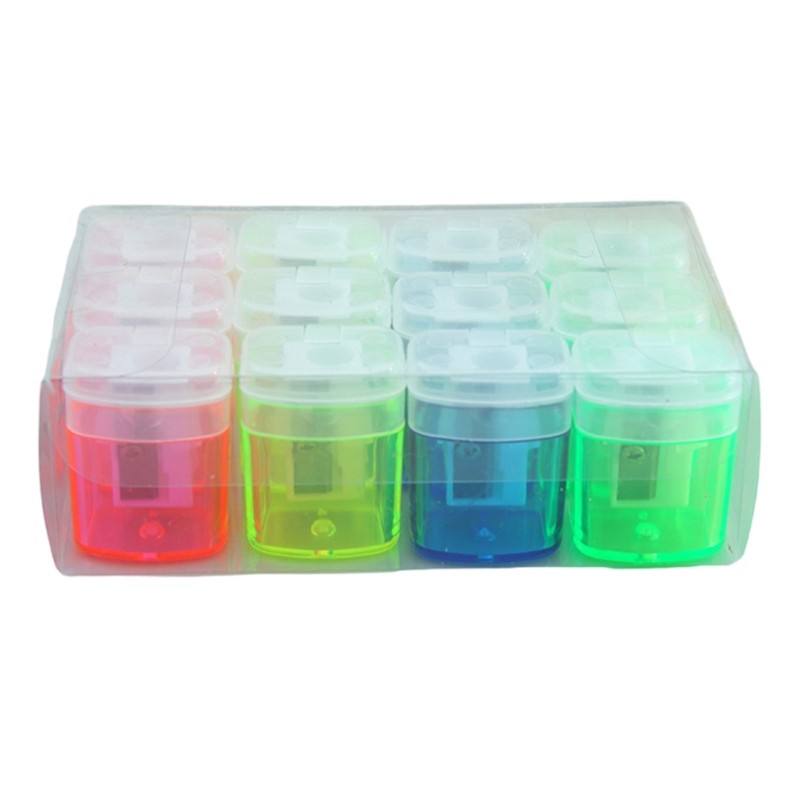 

12Pcs Single Hole Pencil Sharpener Double Hole Sharpener for Boy Girl