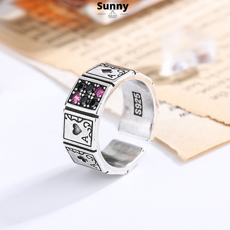 recommended cod cincin poker berlian cincin cincin poker retro cincin pria hip hop cincin retro