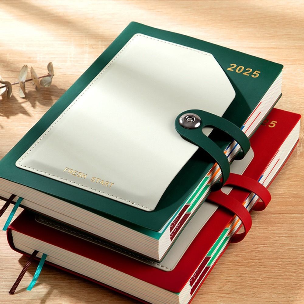 

New 2025 Notebook A5 Notebook Daily Work Plan with Daily Calendar Daily Planner Appointment Book Diary Book Daily Schedule Gift
