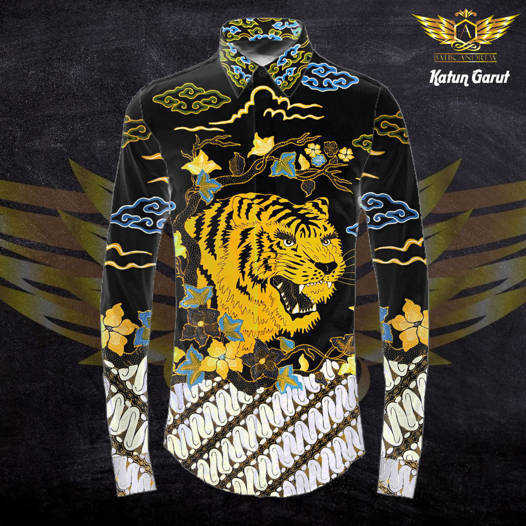 KATUN TULIS GARUT MOTIF 5 BAHAN KAIN BATIK MOTIF HARIMAU MACAN TIGER