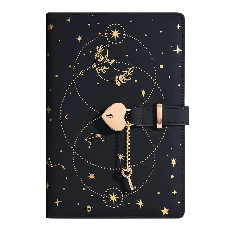 

Student diary with lock High appearance level notebook Key lock ledger A5 New notebook Secret book