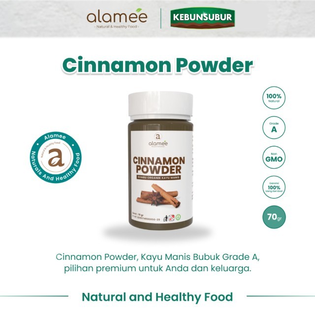 

ALAMEE Bubuk Kayu Manis Bumbu Dapur Cinnamon Powder kayumanis Seasoning Organik Tabur Kebunsubur kebunsubur Kebunsubur