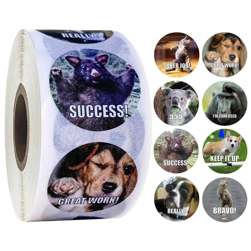 

100-500pcs Funny Reward Stickers for kids School Teachers Motivational Stickers Gift Decor Toy Game Tag Cute Stationery Stickers