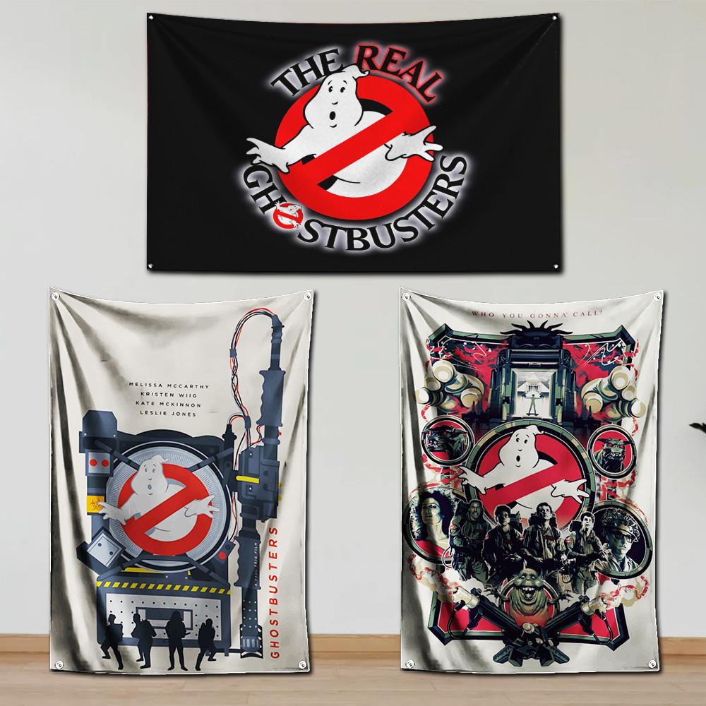 

2024 Ghostbusters Flag Polyester Digital Printing Banner for Garage Wall Art Out Door Decoration