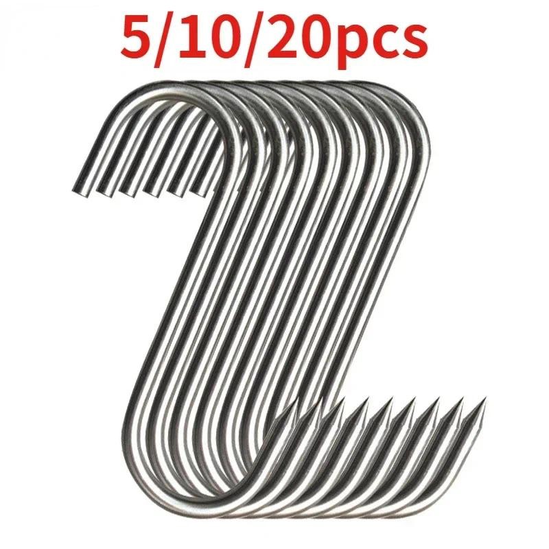 

Load-bearing Hook Hooks Multipurpose S Ring Stainless Home Kitchen Type Garden Hanger Bathroom Steel Strong Hanging Storage