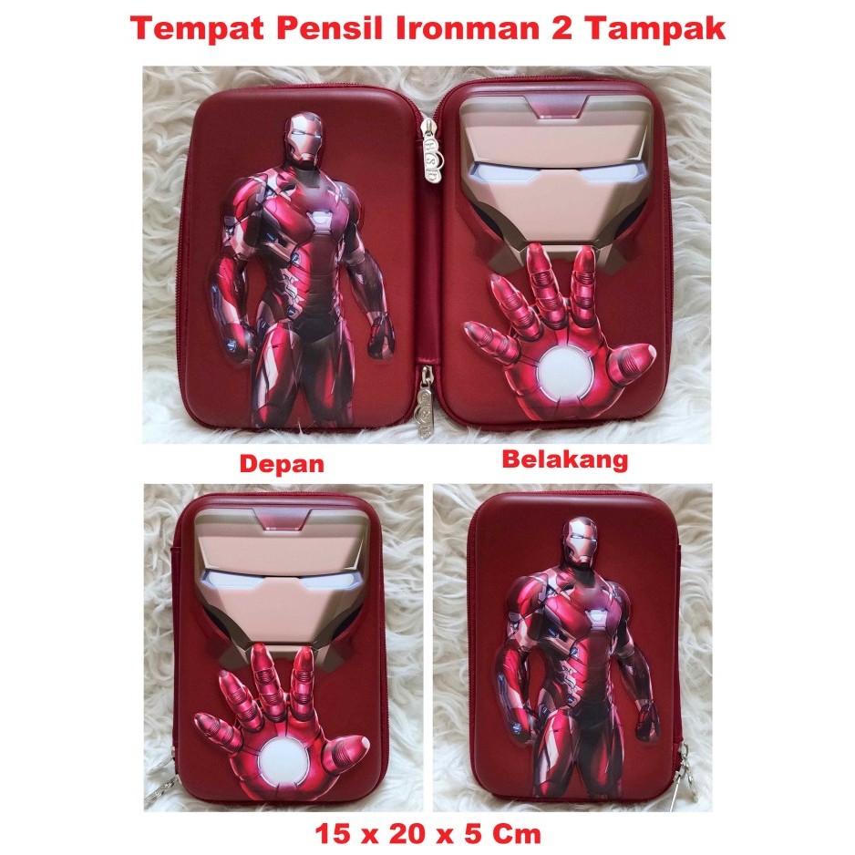 

[NEW] Tempat Pensil 2Side tampak Anak Unicorn Frozen Hero / Hardcase Boxes - Ironman 2side