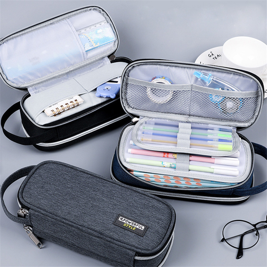 

Pencil Cases Big School Bags For Boys Pouch Estuche Trousse Scolaire Estojo Escolar Etui Astuccio Case Office Supplies Kalemlik