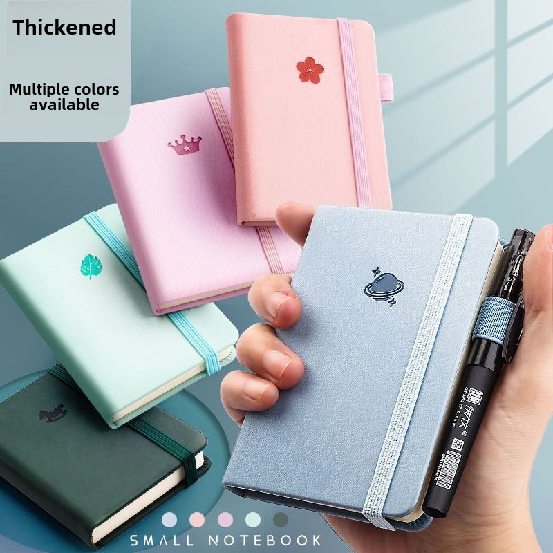 

A7 Mini Notebook Portable Notepad Thickened Small Pocket Book English Word Book Office School Stationery