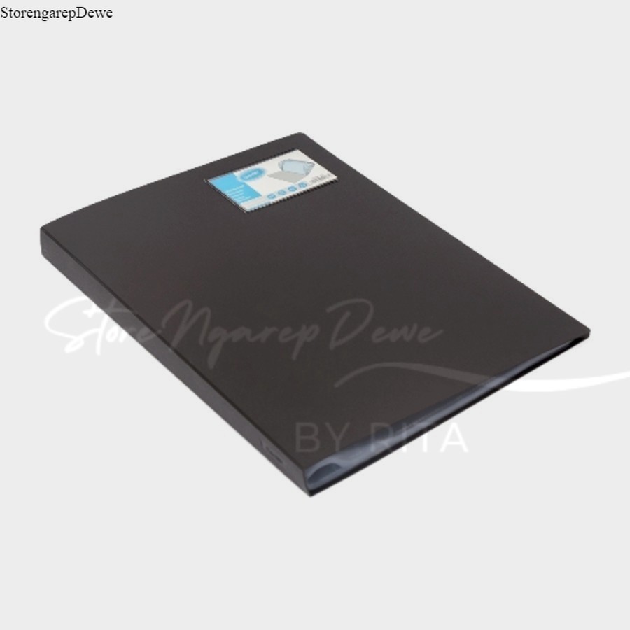

PP DISPLAY BOOK FC 60 POCKETS HITAM BANTEX 3187 10 bahan tebal original real produk bantex indonesia