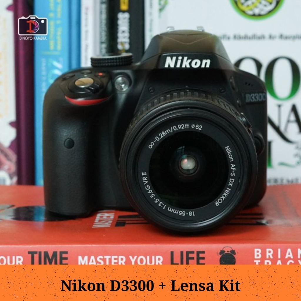 Nikon D3300 + kit 18 55mm Second Kondisi Baik