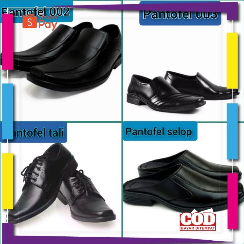 UKURAN SIZE 37 38 39 40 41 42 43 44 45 / Sepatu pantofel pria sepatu kerja pria warna hitam sepatu p