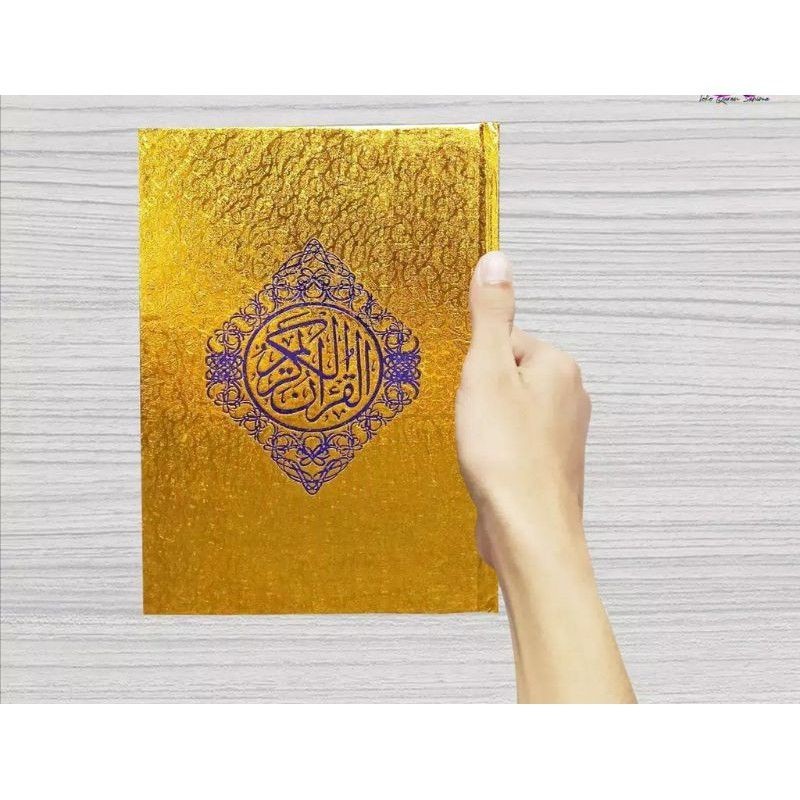 AL-QUR'AN COVER EMAS A 5 ORIGINAL KERTAS HVS