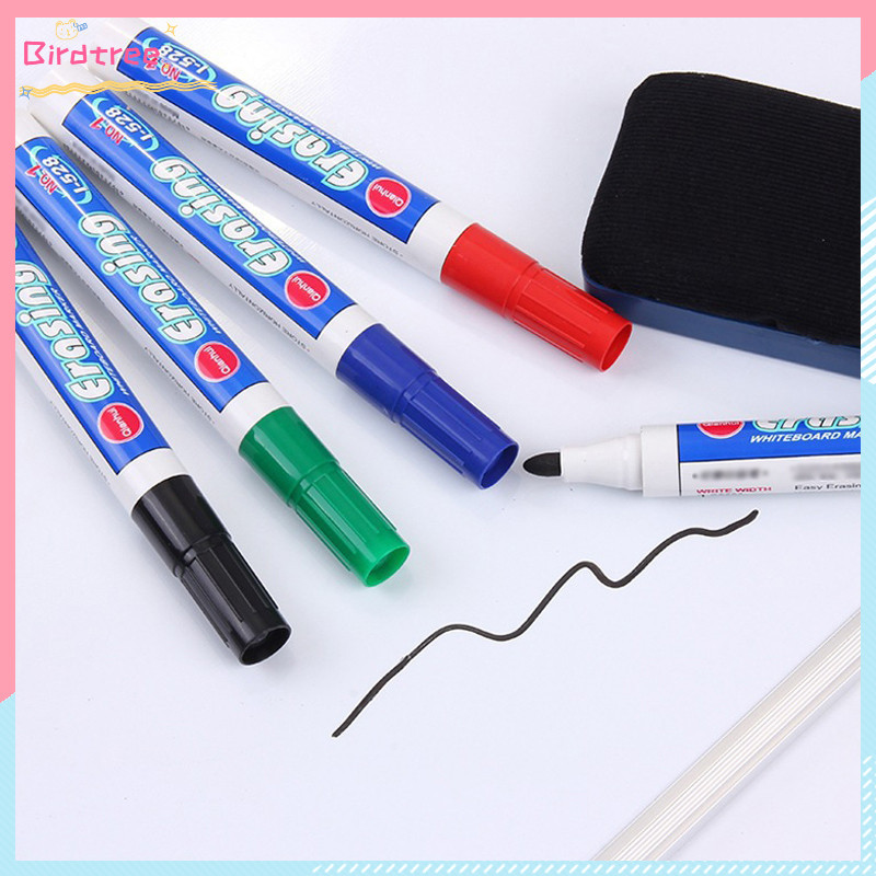 

[Readystock❤️COD]Pena Penanda Berbasis Air Hitam Pena Penanda Kepala Besar Pena Papan Tulis Yang Dapat Dihapus
