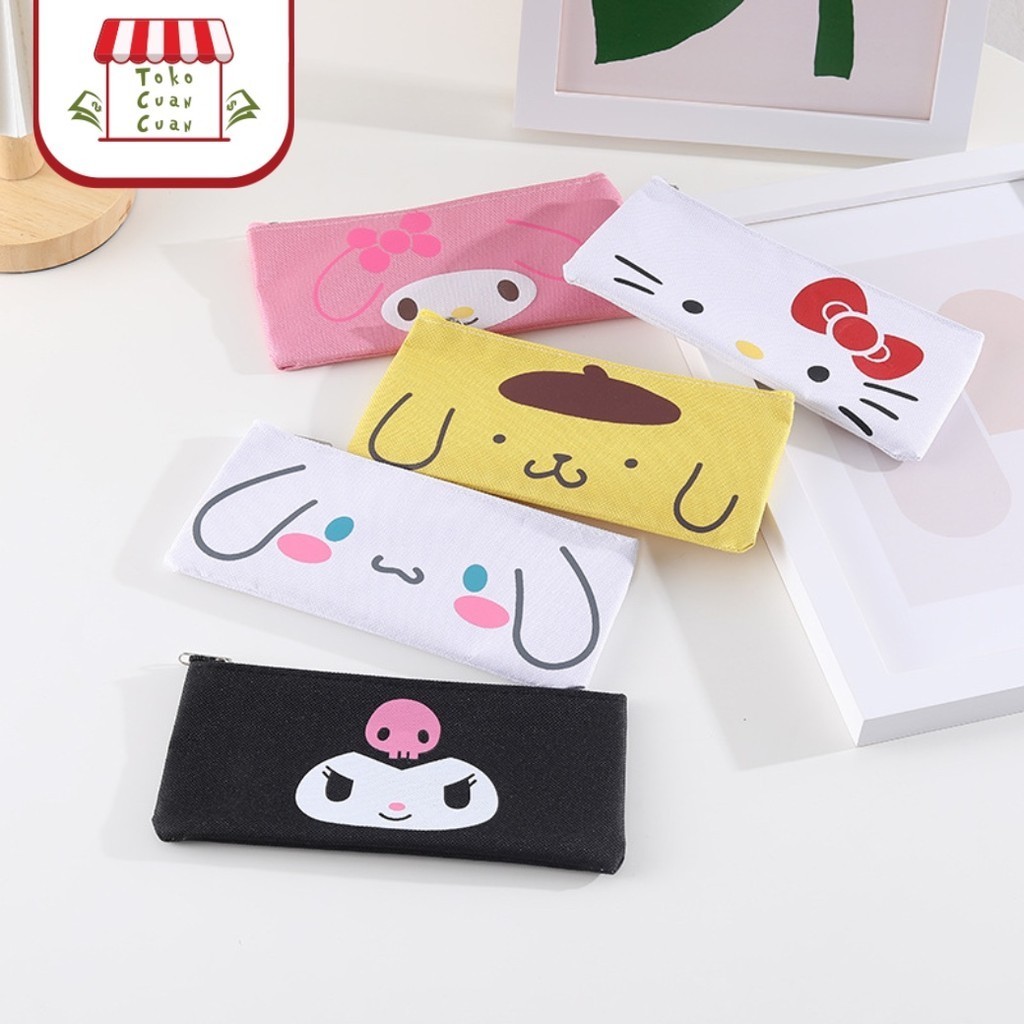 

TCC Kotak Pensil SANRIO Pencil Bag Tempat Pensil Resleting Unicorn Pencil Case We Bare Bear