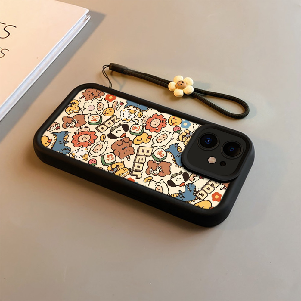 Casing softcase lucu Beruangkebun binatang hp Realme 5 5S 5i C3 C3i 6 Pro 6s 6i 7i 10A 10 11 C11 C20