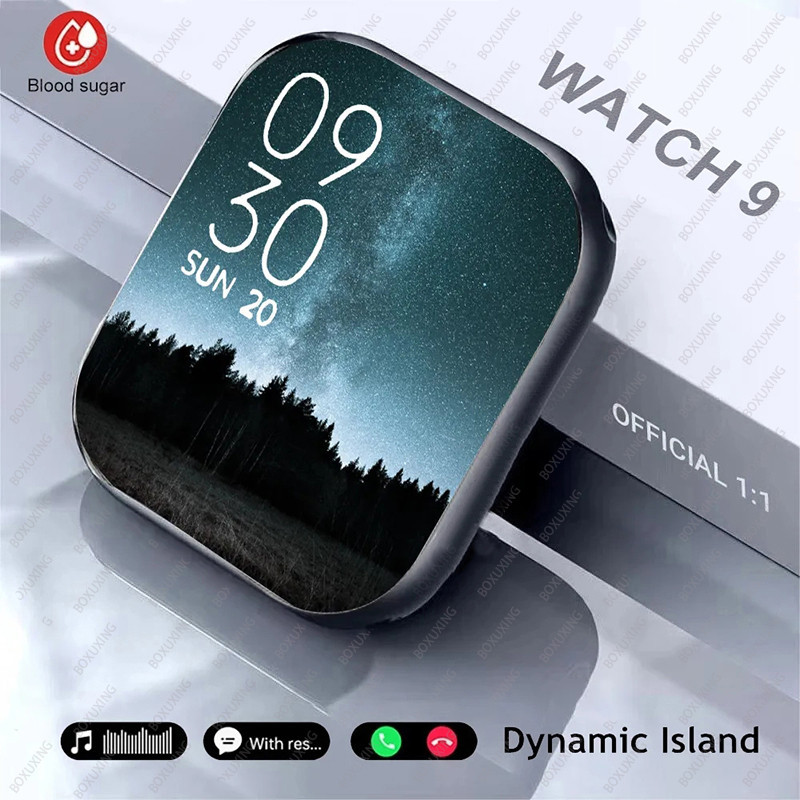 2024 AMOLED 2.05" HD Screen Smart Watch Women Series 8 Custom Dial 500+ Wireless Charging Men Smartw