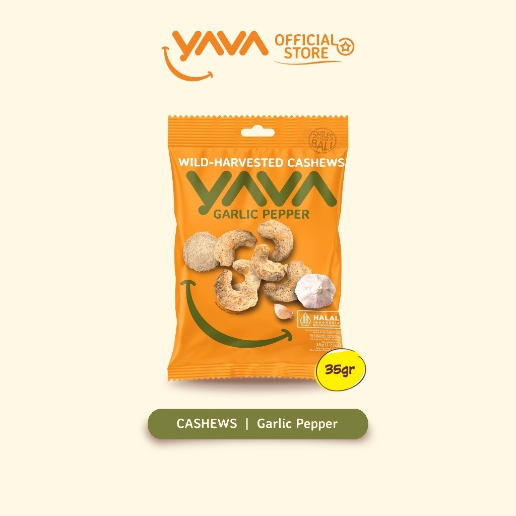 

YAVA Cashew Garlic Pepper 35g (East Bali Cashew)