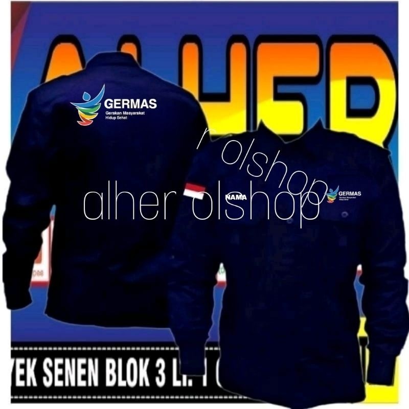 Big size kemeja germas baju germas seragam germas Pdh germas baju kerja germas kemeja kerja germas b