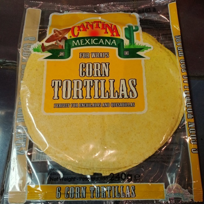 

Cantina Mexicana 6 Wraps Corn Tortillas 240gr