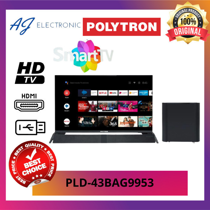 Tv Led Polytron PLD-43BAG9953 / PLD43BAG9953 , Smart tv 43inch