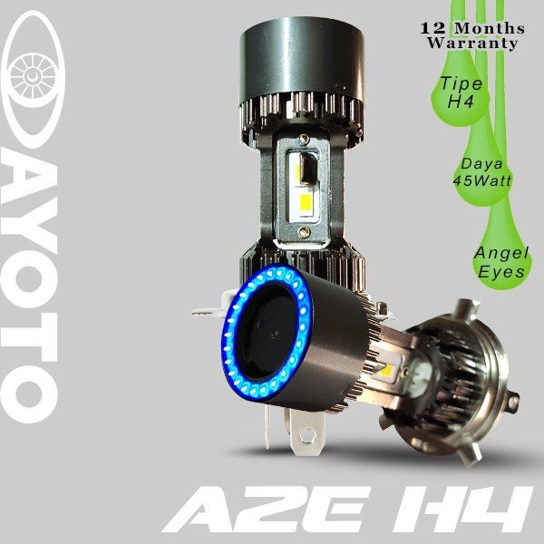 LED LAMPU MOTOR MOBIL AYOTO A2-H4 45 Watt