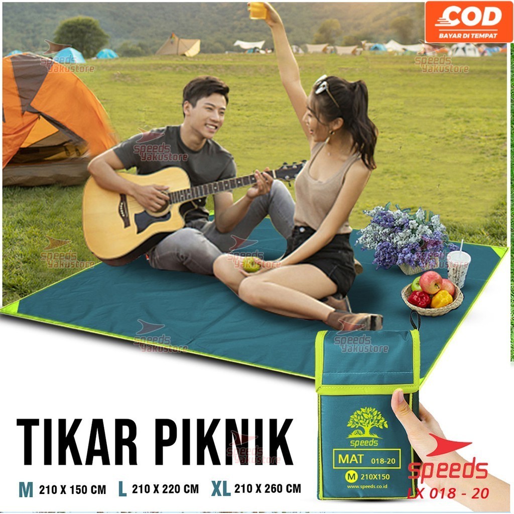 SPEEDS Tikar Lipat Untuk Tamasya Tikar Untuk Piknik Bahan Bagus LX 018-20