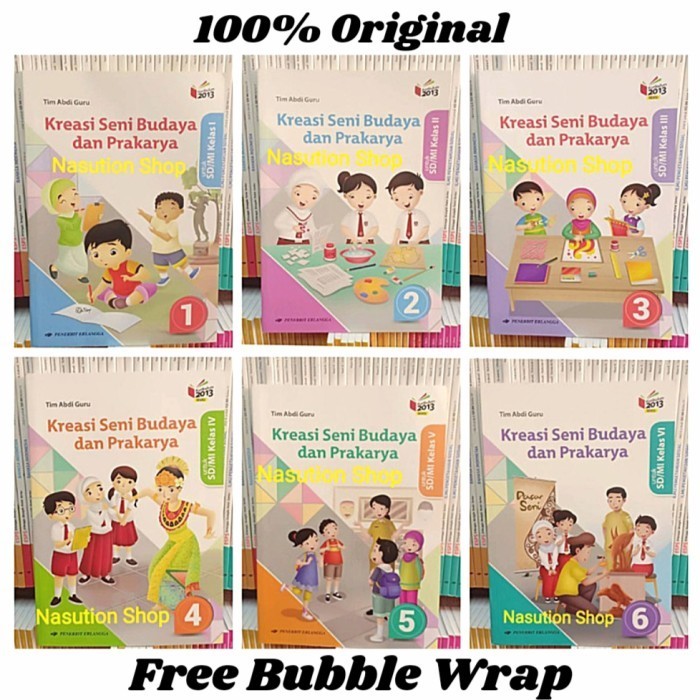 ✨BISA COD✨ - Kreasi Seni Budaya & Prakarya Kelas 1 2 3 4 5 6 SD K13N Erlangga SBDP - KELAS 2 SD
