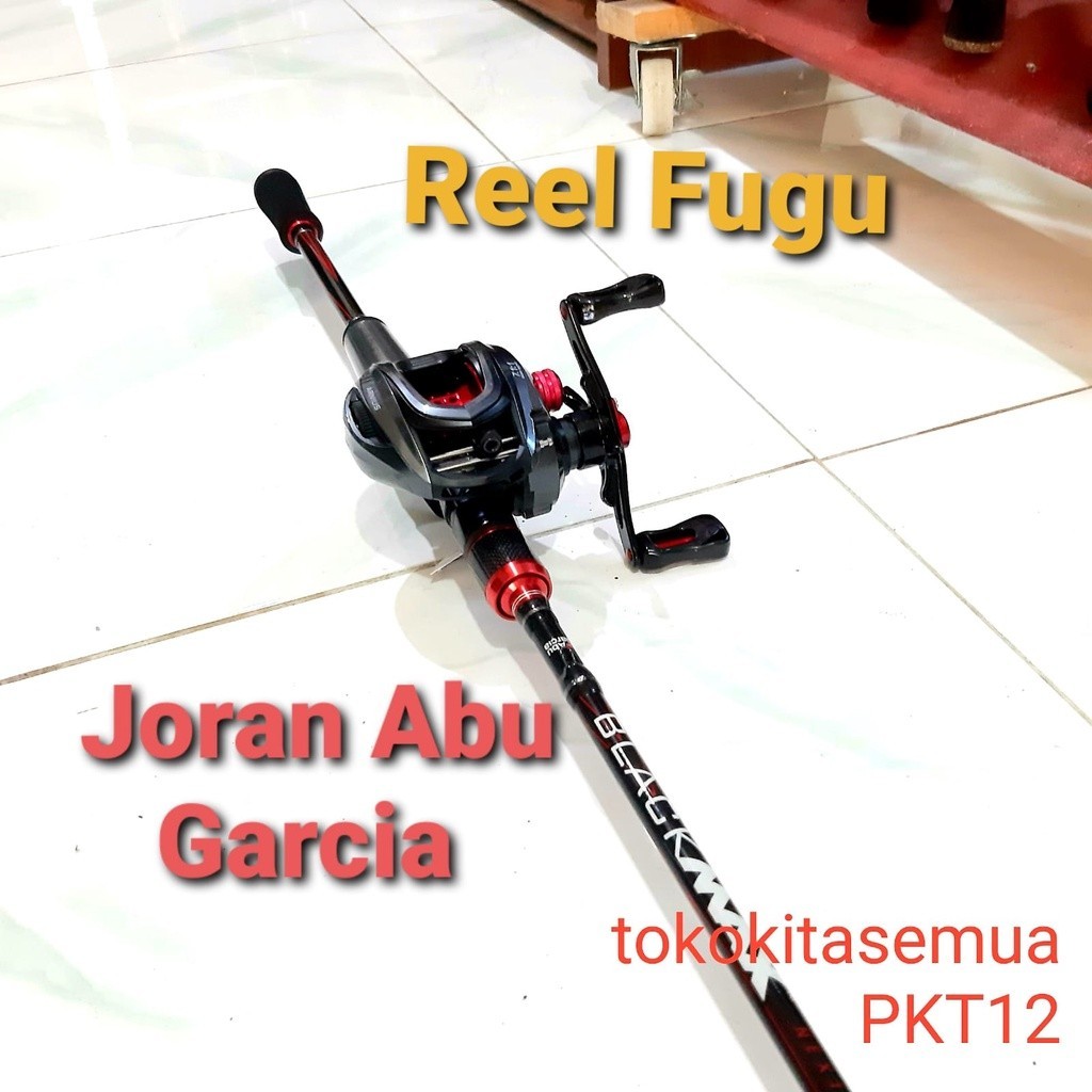 Set REEL Pancing BC Bait Casting Reel dan Rod Joran