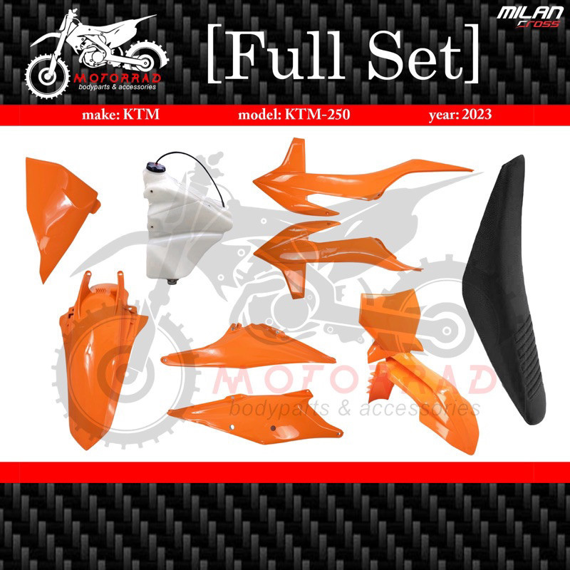 BODY FULL SET KTM 250 2023 TANGKI ENDURO KOMPLIT RANGKA CUSTOM NINJA ROLLING CHASIS