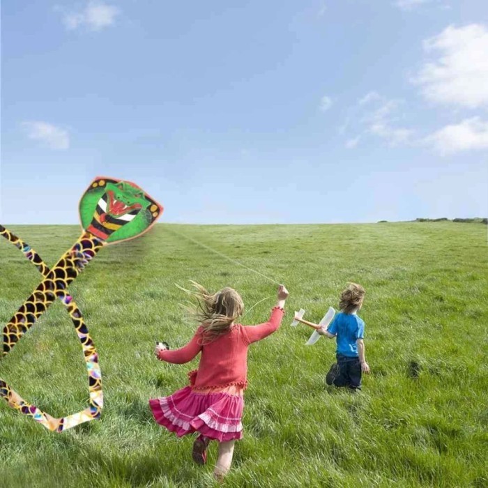 Mainan layangan anak Jenis Ular piton Sanca / Layang layang Snake