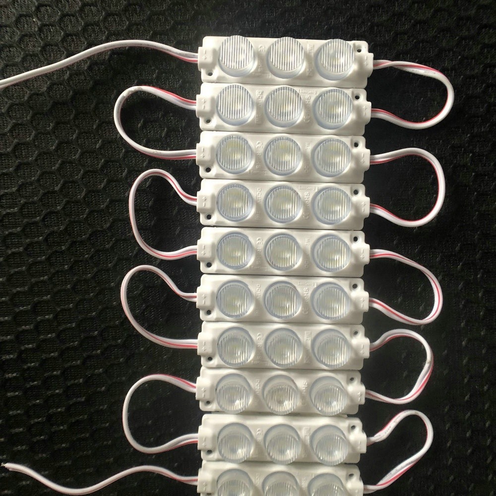 Lampu LED Modul strip Mata besar 3 Mata SMD 3030  3watt 12volt