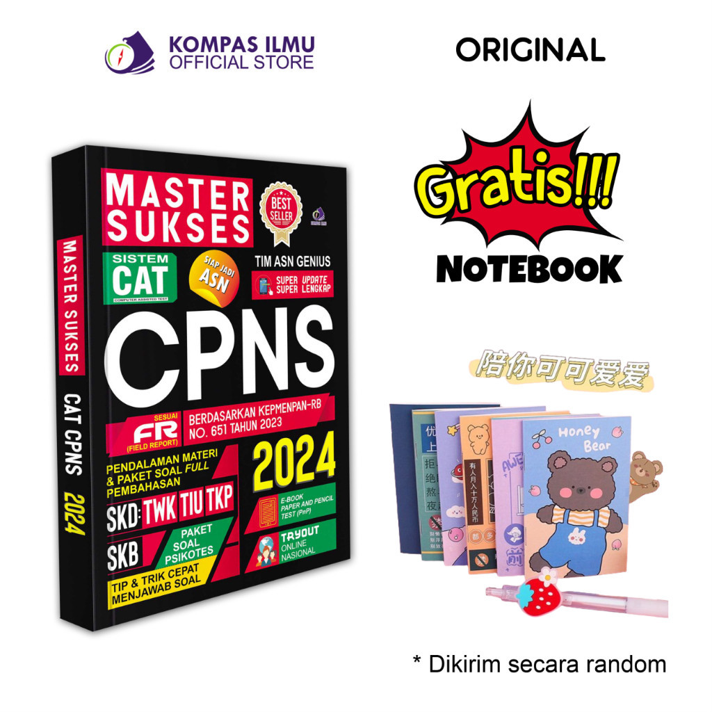 

[PROMO MURAH] Edu Penguin - Buku Soal CPNS Terbaru | Master Sukses CAT CPNS 2024 | SKD, SKB, PSIKOTES, Full Pembahasan