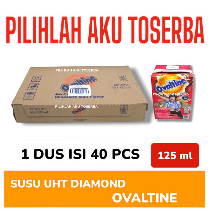 

Susu OVALTINE UHT Chocolate Malt MINI 125 ml - ( HARGA 1 DUS ISI 40 )