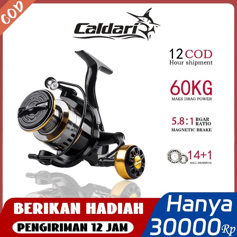 ️Indonesia Spot️ Reel Pancing HE1000 - 7000 60 Kg/ Reel Pancing Murah real pancing power handle reel