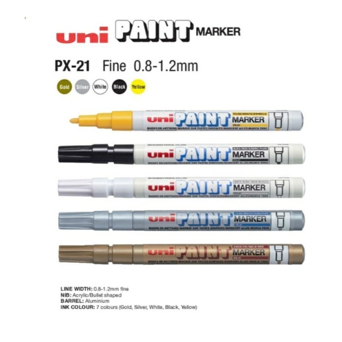 

Uni Paint Marker PX-21 Permanent - Putih