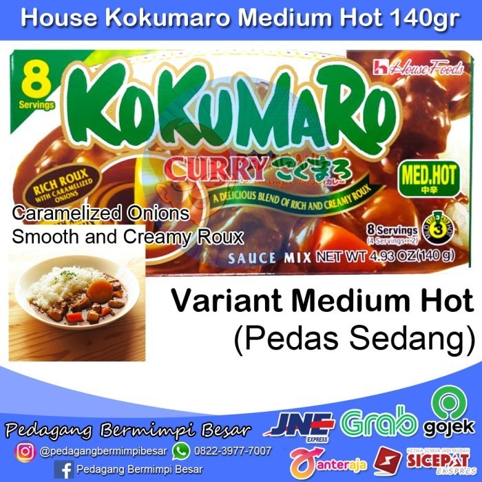 

[Best Promo]- sukron_86 House Kokumaro Medium Hot 140gr | Blok Kari Jepang | Kari Jepang