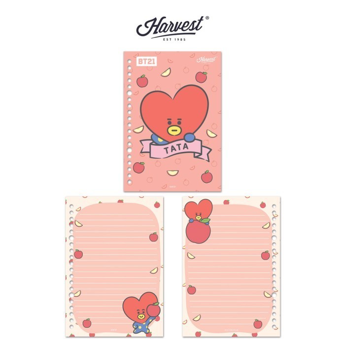 

NEW PRODUCT HARVEST BT21 KERTAS BINDER / LOOSE LEAF SWEET FRUITS - TATA JAVABSJSG