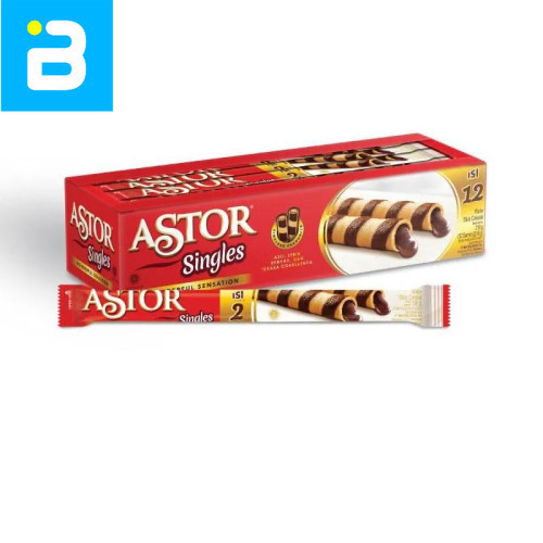 

Astor Singles Wafer Coklat 12x14G