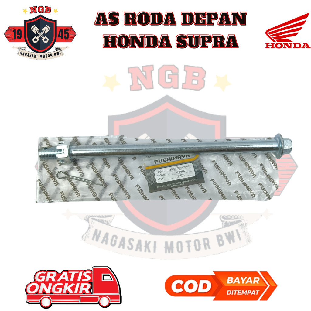 As Roda Depan Motor Supra - As Roda Depan Set Mur Motor Honda Supra