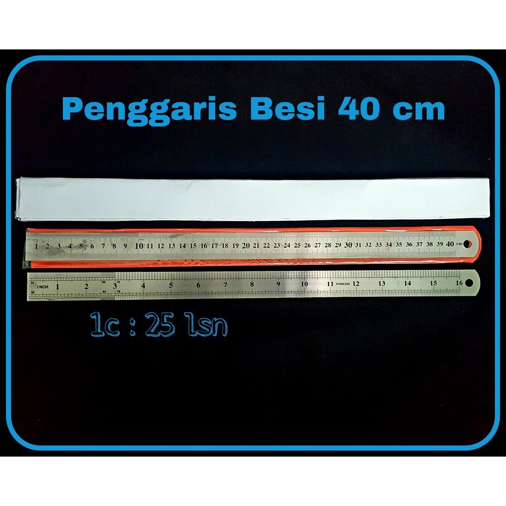 

GG Penggaris Besi MICROTOP 40 cm(12pc) / Penggaris Besi / Ruler