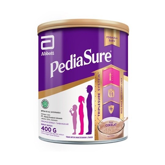 

Pediasure Triplesure kaleng vanila, madu, coklat cokelat & classic milky 400gr susu formula susu pertumbuhan anak