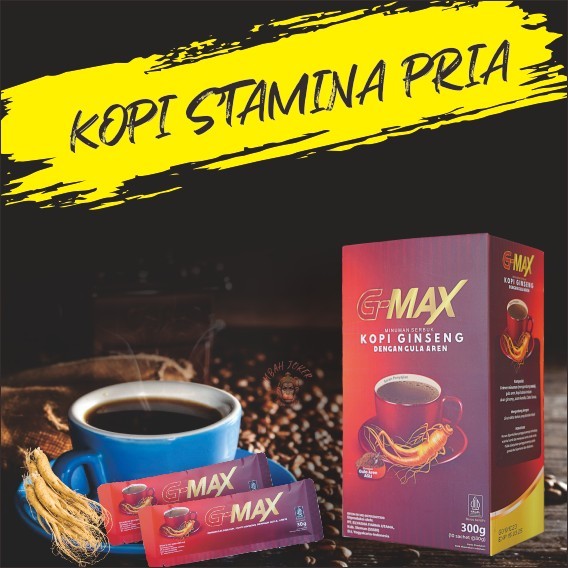 

KOPI STAMINA PRIA DEWASA TAHAN LAMA ORIGINAL BPOM GMAX KOPI EXTRA GINGSENG 10 SACHET DARI HERBAL ALAMI BERKUALITAS