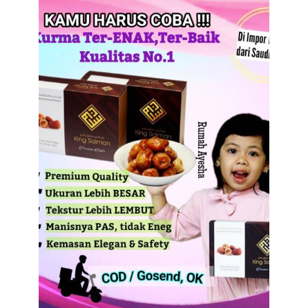 

[ COD ]KURMA PREMIUM100%, KURMA NABI ,COCOK UNTUK HAMPERS