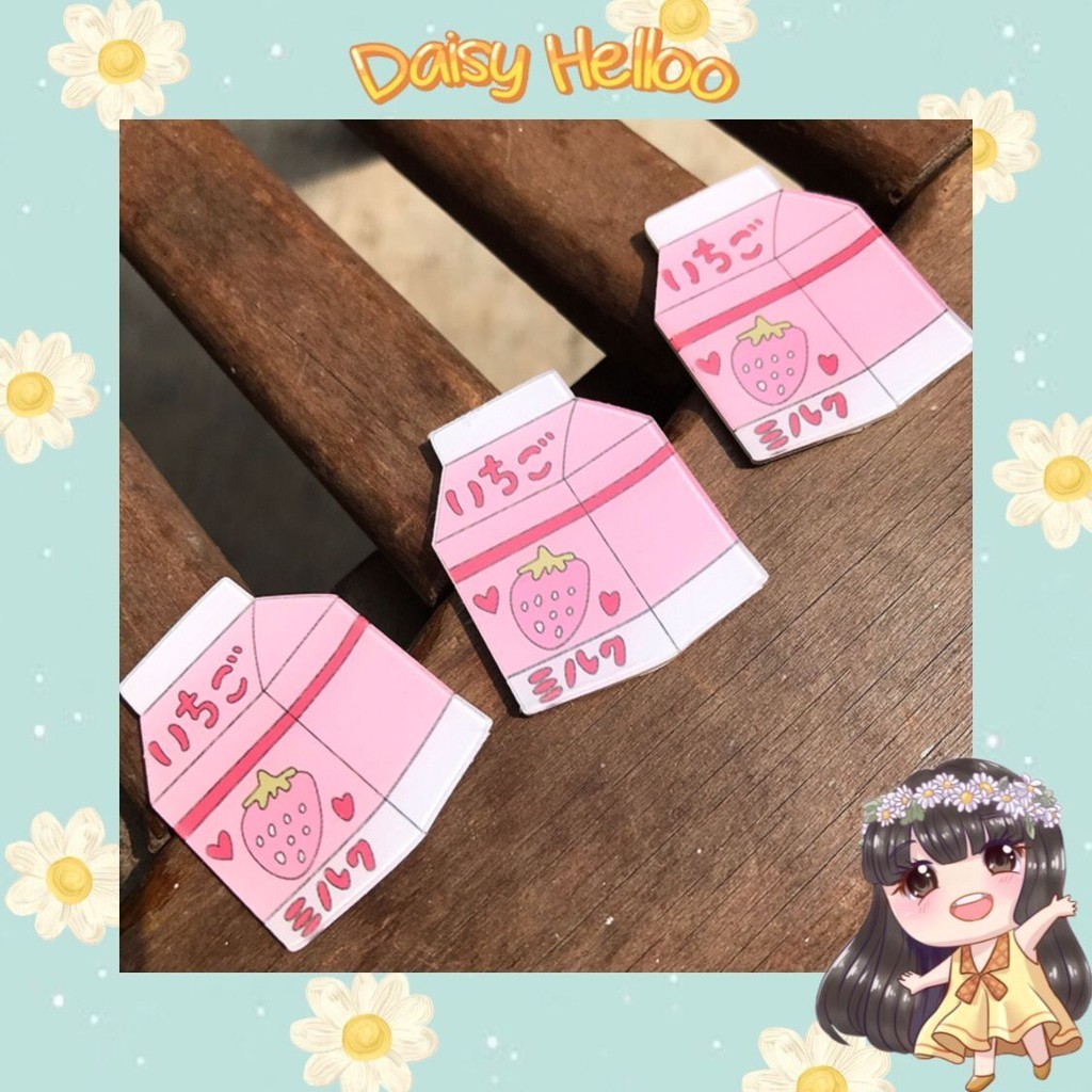 

Stiker Timbul Akrilik Milk Strawberry Pink Acrylic Sticker 3D Korea Lucu Aksesoris Stationery Alat Tulis Sekolah Anak Atk Bjm Banjar Banjarmasin DaisyHelloo