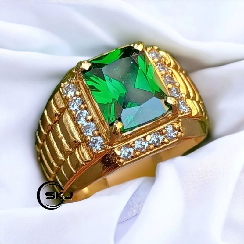 CINCIN BATU GREEN TOPAS KUALITAS SUPER